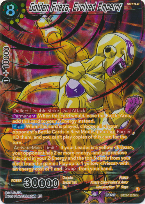 Golden Frieza, Evolved Emperor (SPR) - BT21-120