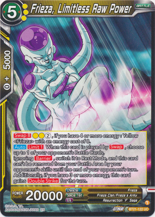 Frieza, Limitless Raw Power - BT21-122