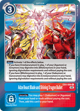 Adze Beast Blade and Shining Dragon Bullet - EX4-066