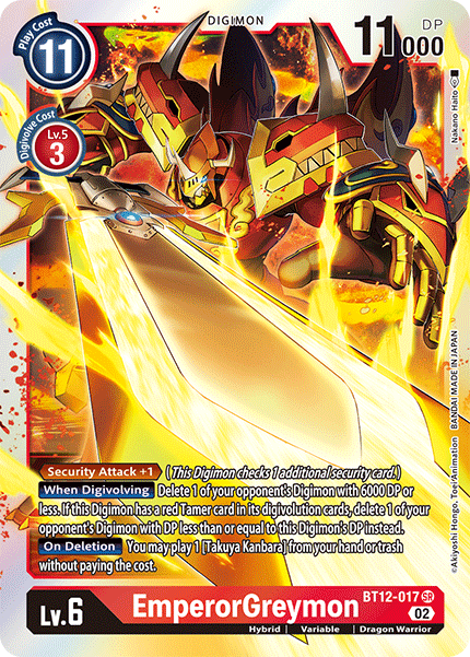 EmperorGreymon - BT12-017