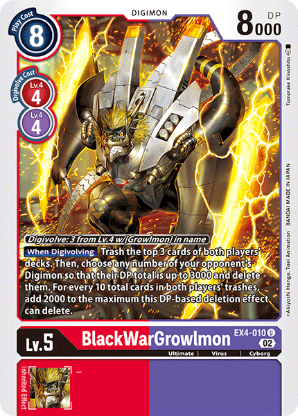 BlackWarGrowlmon - EX4-010