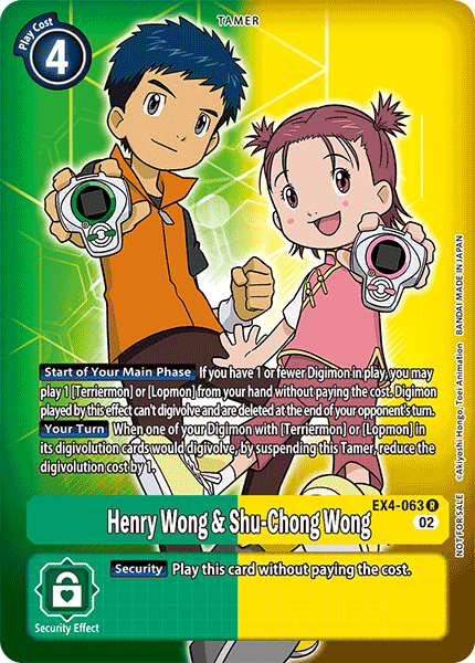 Henry Wong & Shu-Chong Wong - EX4-063