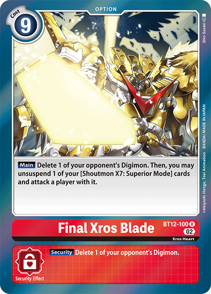 Final Xros Blade - BT12-100