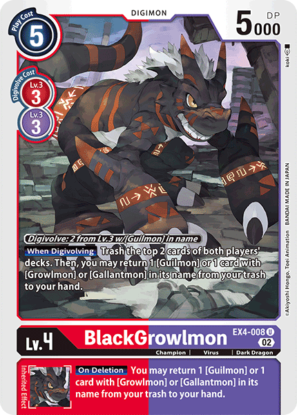 BlackGrowlmon - EX4-008