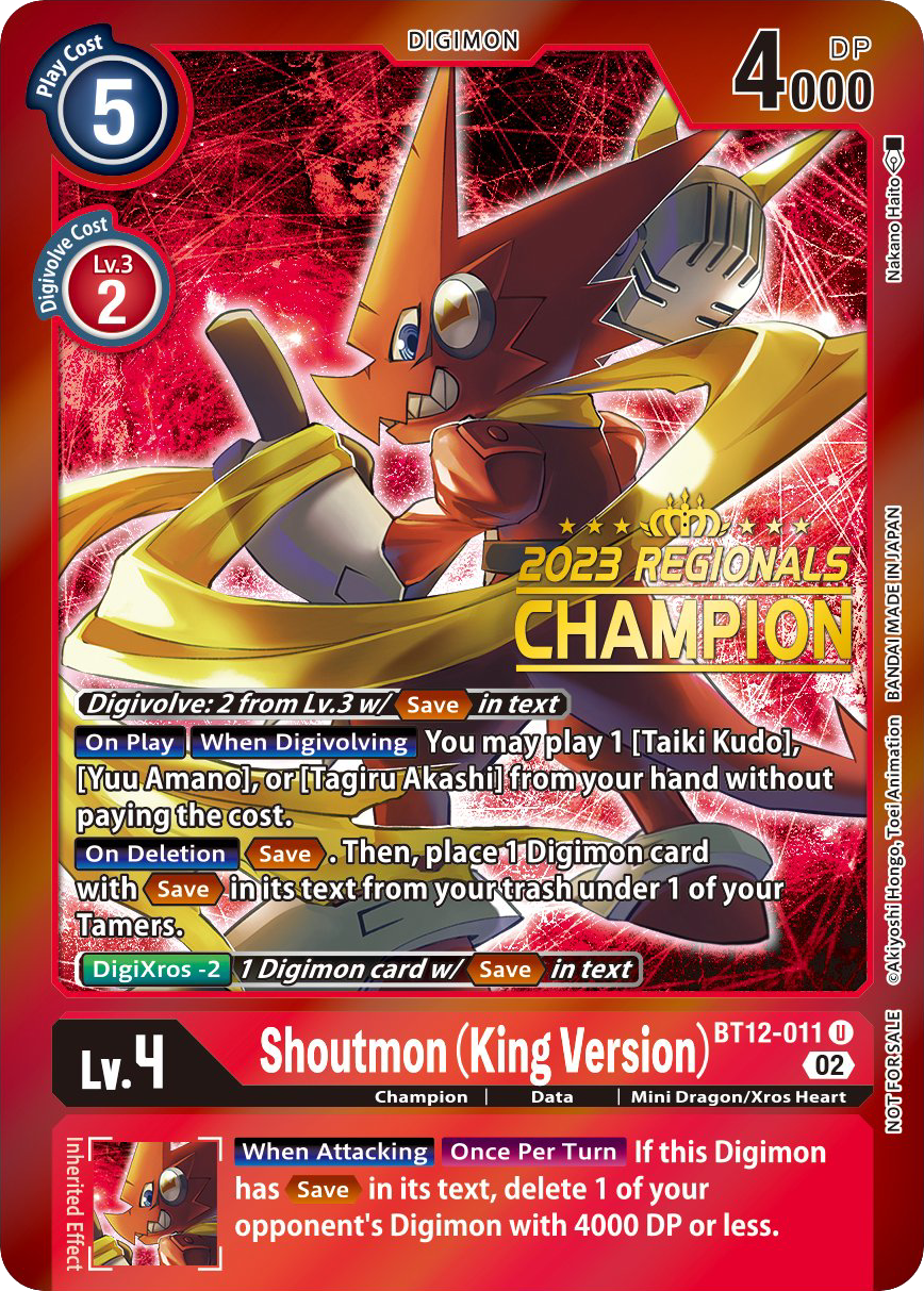 Shoutmon (King Version) - BT12-011