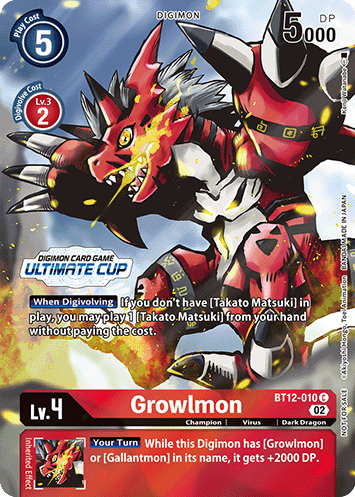 Growlmon - BT12-010