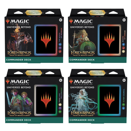 The Lord of the Rings: Tales of Middle-earth Commander Decks Set of 4